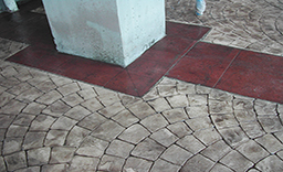 彩色壓模混凝土