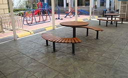 彩色壓模混凝土